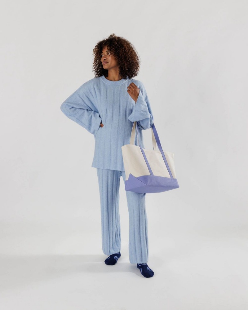 Bolso Tote Baggu Medium Heavyweight Lona Azules | 453782-REF