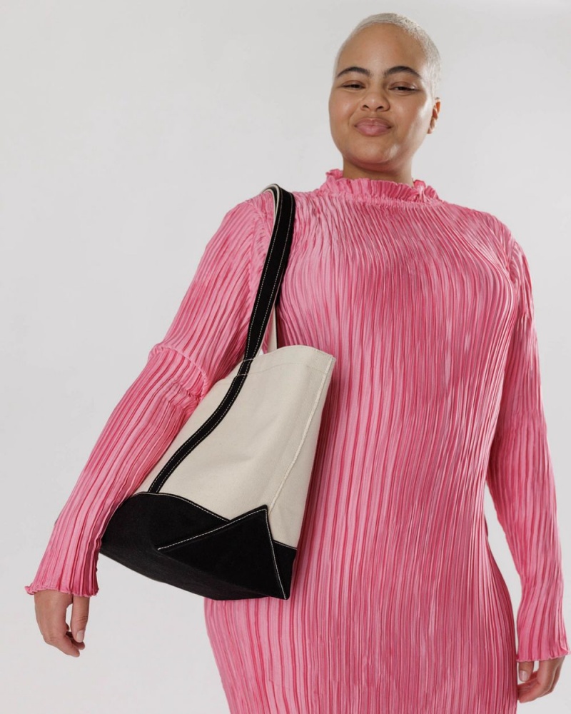 Bolso Tote Baggu Medium Heavyweight Lona Negros | 142385-WVG