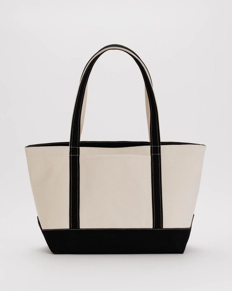 Bolso Tote Baggu Medium Heavyweight Lona Negros | 142385-WVG
