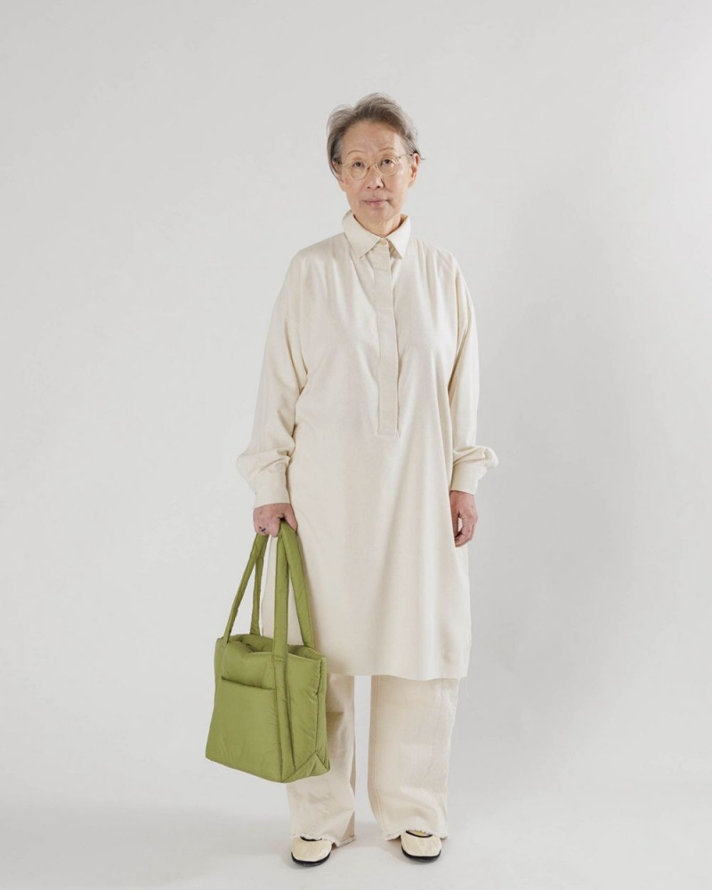 Bolso Tote Baggu Puffy Mini Verde Oliva | 690412-JOI