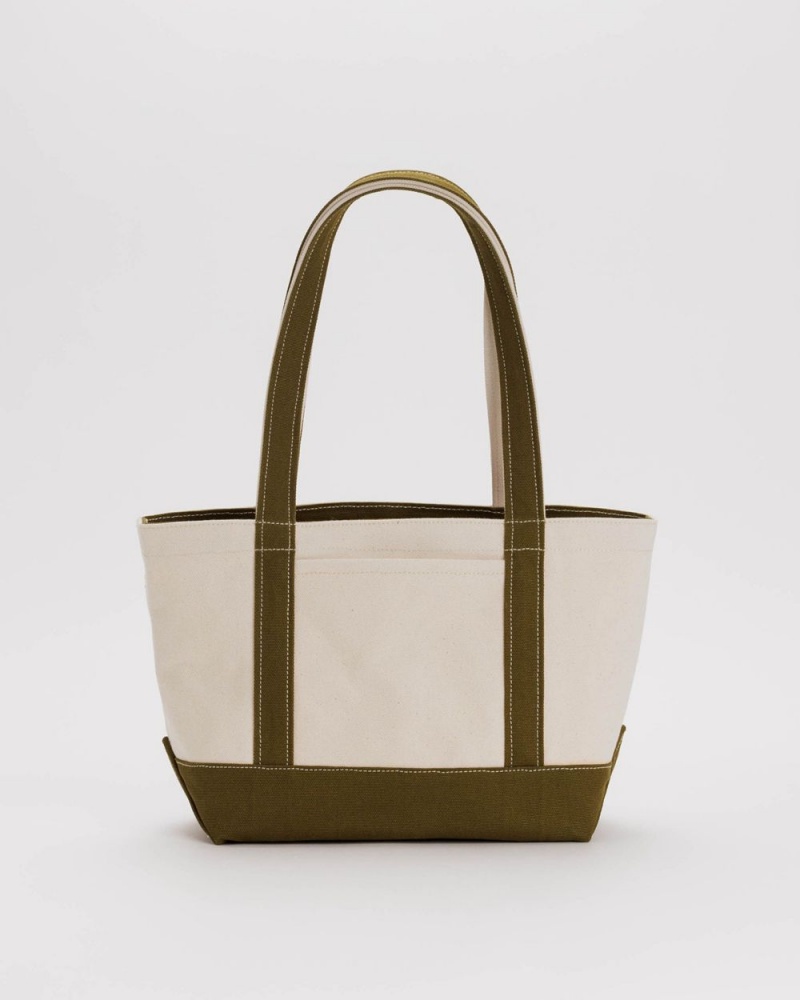 Bolso Tote Baggu Small Heavyweight Lona Verde Oliva | 627340-FMX