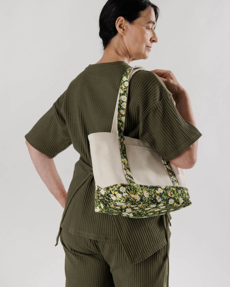 Bolso Tote Baggu Small Heavyweight Lona Verdes | 475908-IJV