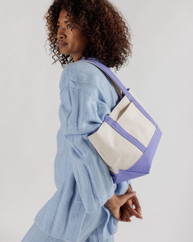 Bolso Tote Baggu Small Heavyweight Lona Azules | 369704-PBV