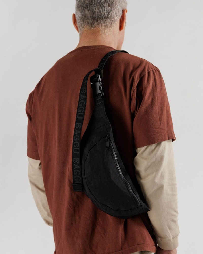 Bolsos Cruzados Baggu Crescent Fanny Pack Negros | 082357-SJQ
