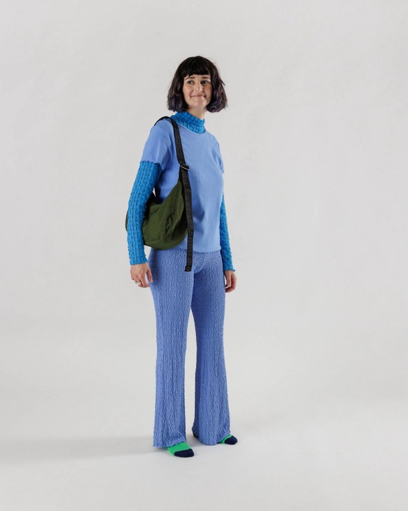 Bolsos Cruzados Baggu Medium Nylon Crescent Verde Oliva | 267459-KIL