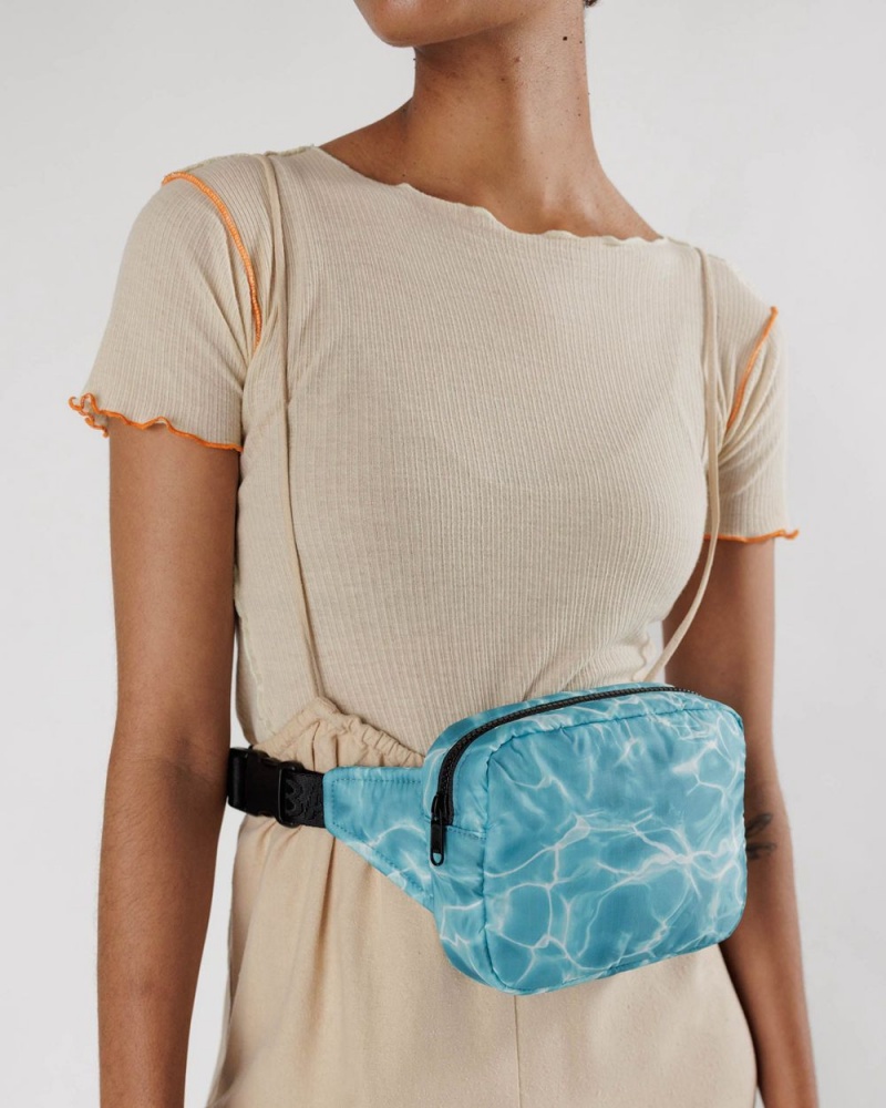 Bolsos Cruzados Baggu Puffy Fanny Pack Azules | 746213-CQP