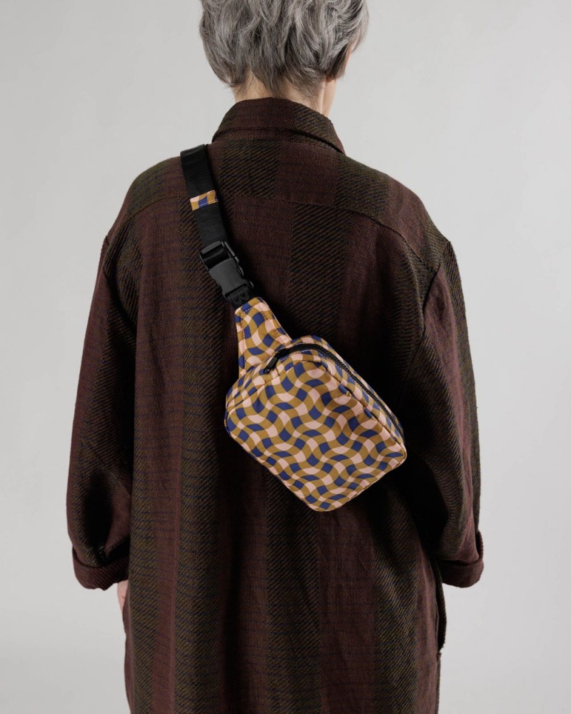 Bolsos Cruzados Baggu Puffy Fanny Pack Marrom | 968170-BWL