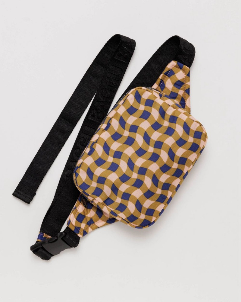 Bolsos Cruzados Baggu Puffy Fanny Pack Marrom | 968170-BWL