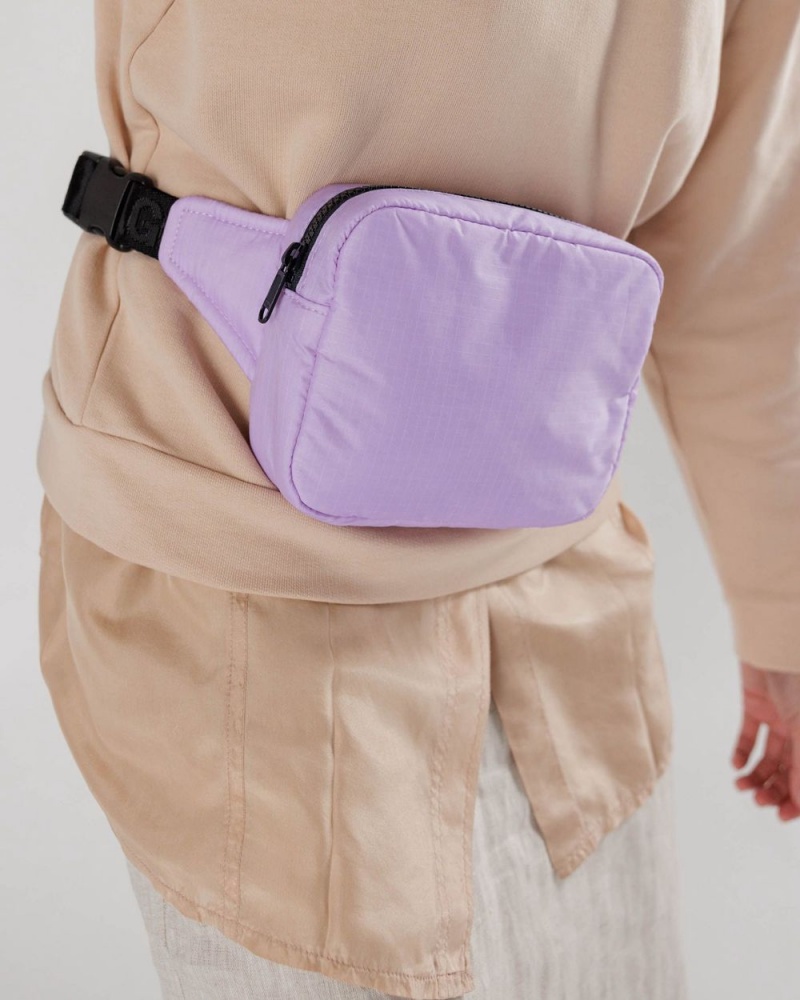 Bolsos Cruzados Baggu Puffy Fanny Pack Morados | 819726-QFX
