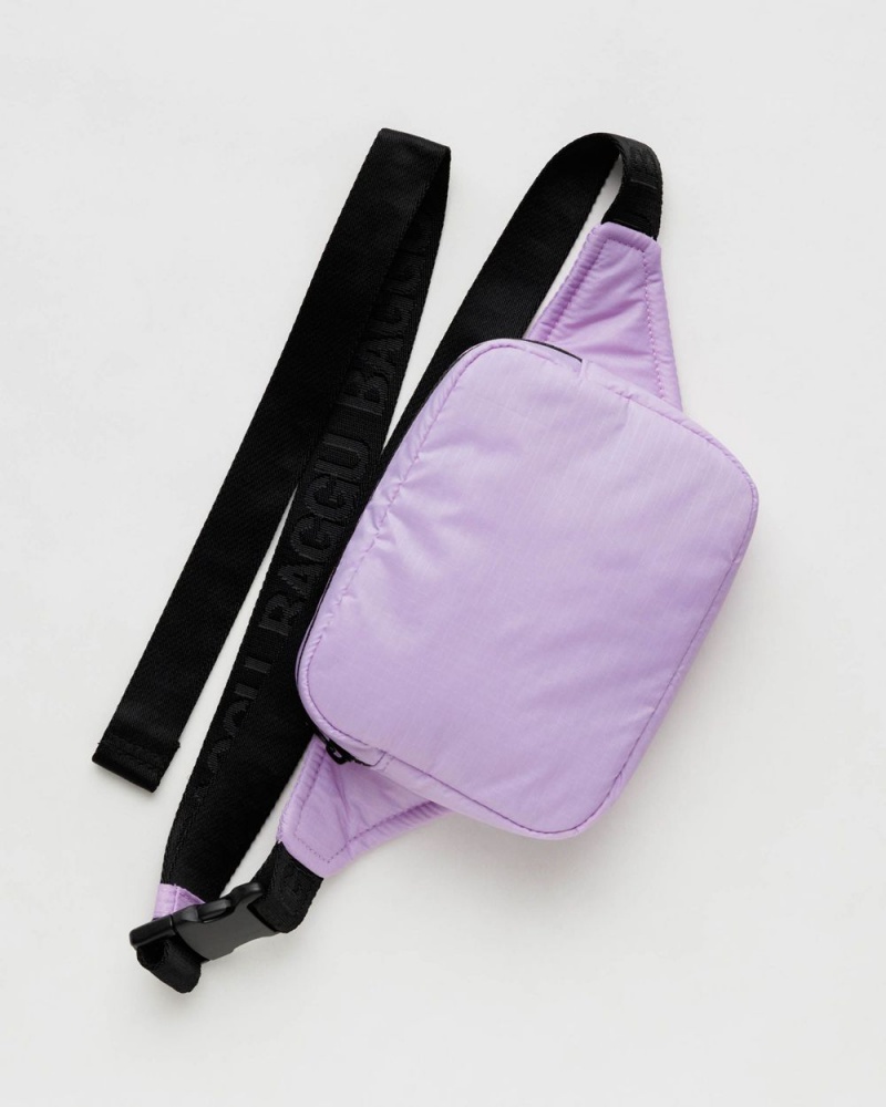 Bolsos Cruzados Baggu Puffy Fanny Pack Morados | 819726-QFX