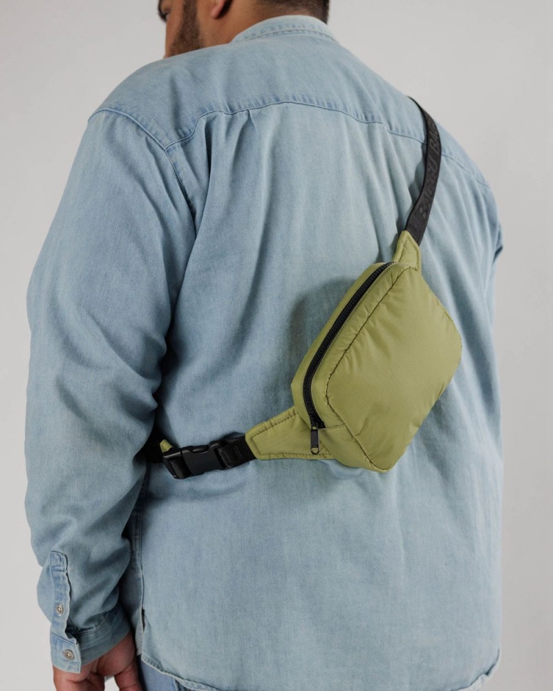 Bolsos Cruzados Baggu Puffy Fanny Pack Verde Oliva | 261945-AXJ