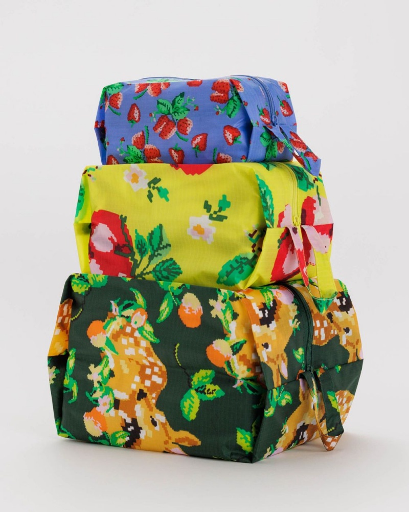 Bolsos De Viaje Baggu 3D Zip Set Multicolor | 803974-PXB
