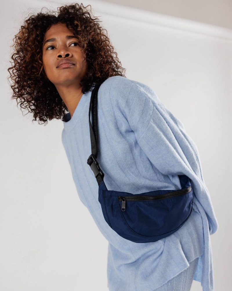 Bolsos De Viaje Baggu Crescent Fanny Pack Azul Marino | 267480-OTA