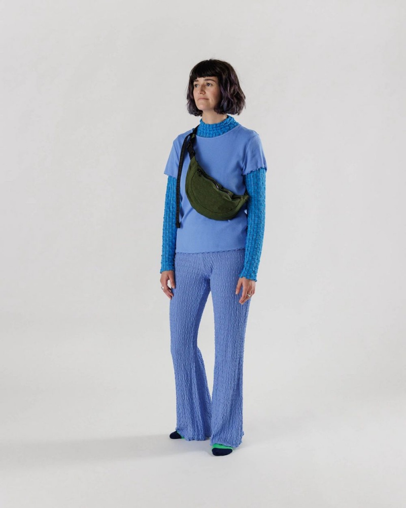 Bolsos De Viaje Baggu Crescent Fanny Pack Verde Oliva | 518630-CNE