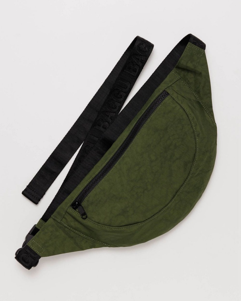 Bolsos De Viaje Baggu Crescent Fanny Pack Verde Oliva | 518630-CNE