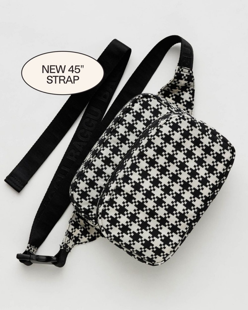 Bolsos De Viaje Baggu Fanny Pack Negros Blancos | 963470-TQF