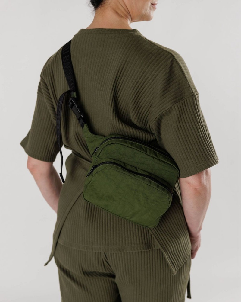 Bolsos De Viaje Baggu Fanny Pack Verde Oliva | 924736-RYC