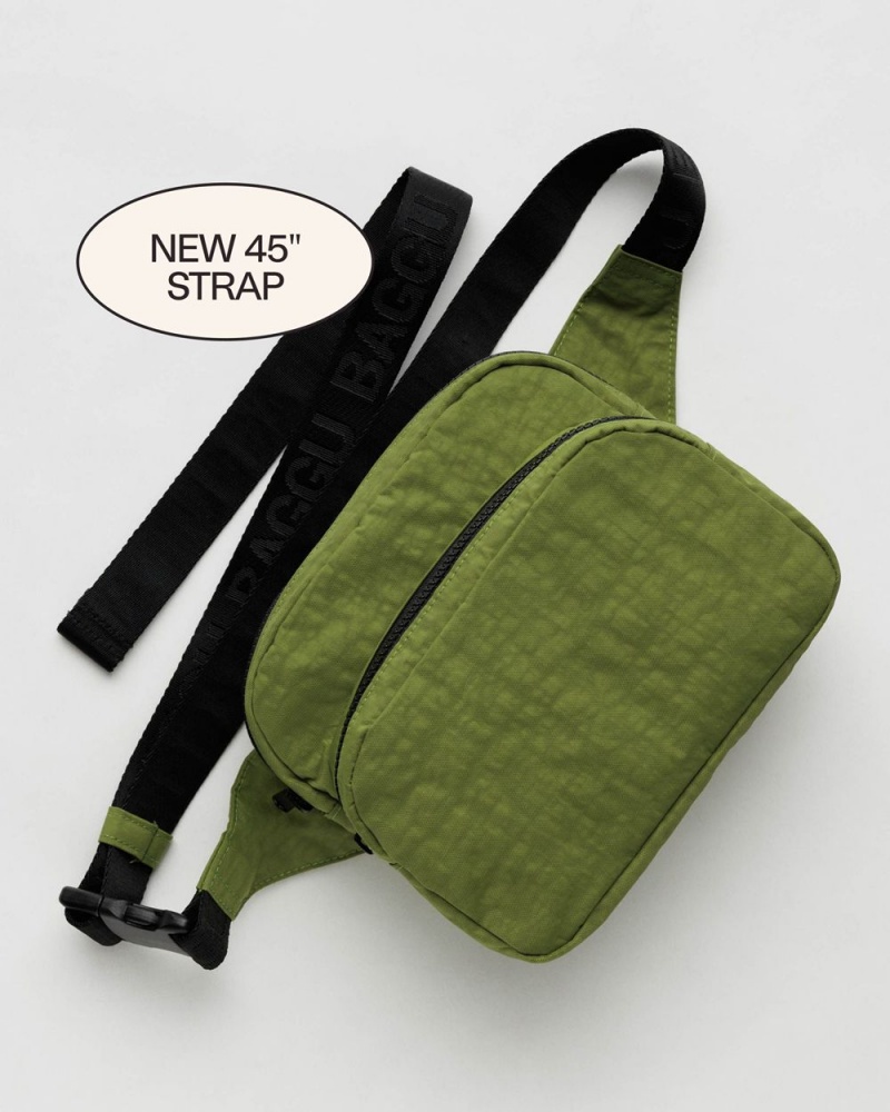 Bolsos De Viaje Baggu Fanny Pack Verde Oliva | 392456-ZCH