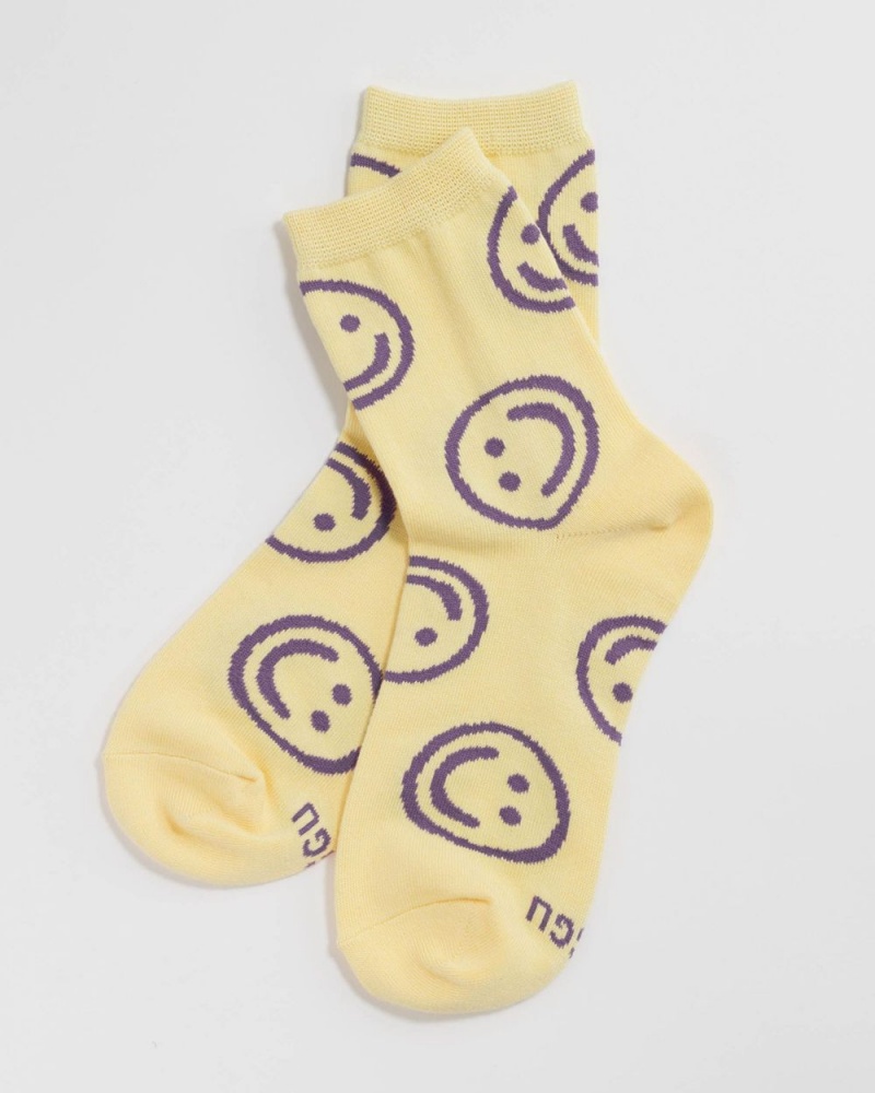 Calcetines Baggu Crew Amarillos | 706195-TVL