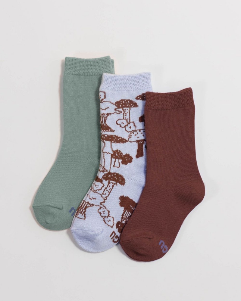 Calcetines Baggu Crew Set of 3 Multicolor | 259736-EWZ